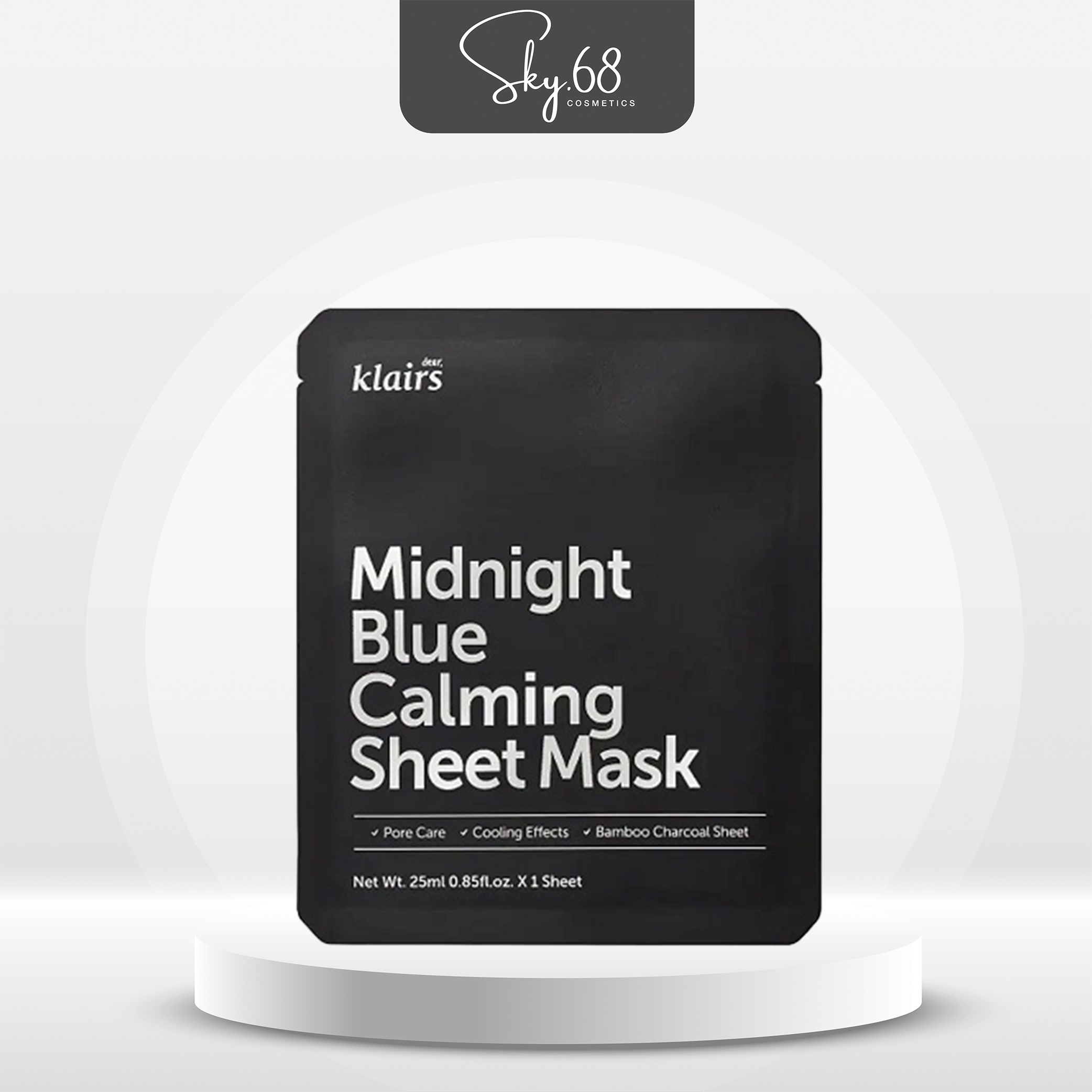 Mặt Nạ Giúp Làm Dịu, Phục Hồi Da Klairs Midnight Blue Calming Sheet Mask 25ml