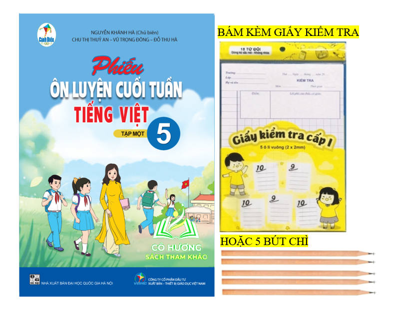 Sách - Phiếu ôn luyện cuối tuần Tiếng Việt 5 - tập 1 (cánh diều)