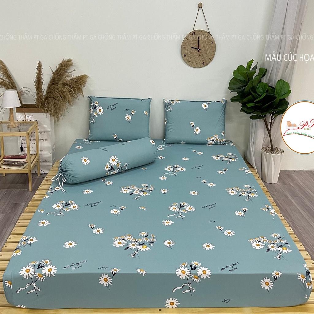 Ga chống thấm cho bé chính hãng PT,chất liệu cotton thun phủ nano kháng khuẩn, chống thấm nước tuyệt đối )