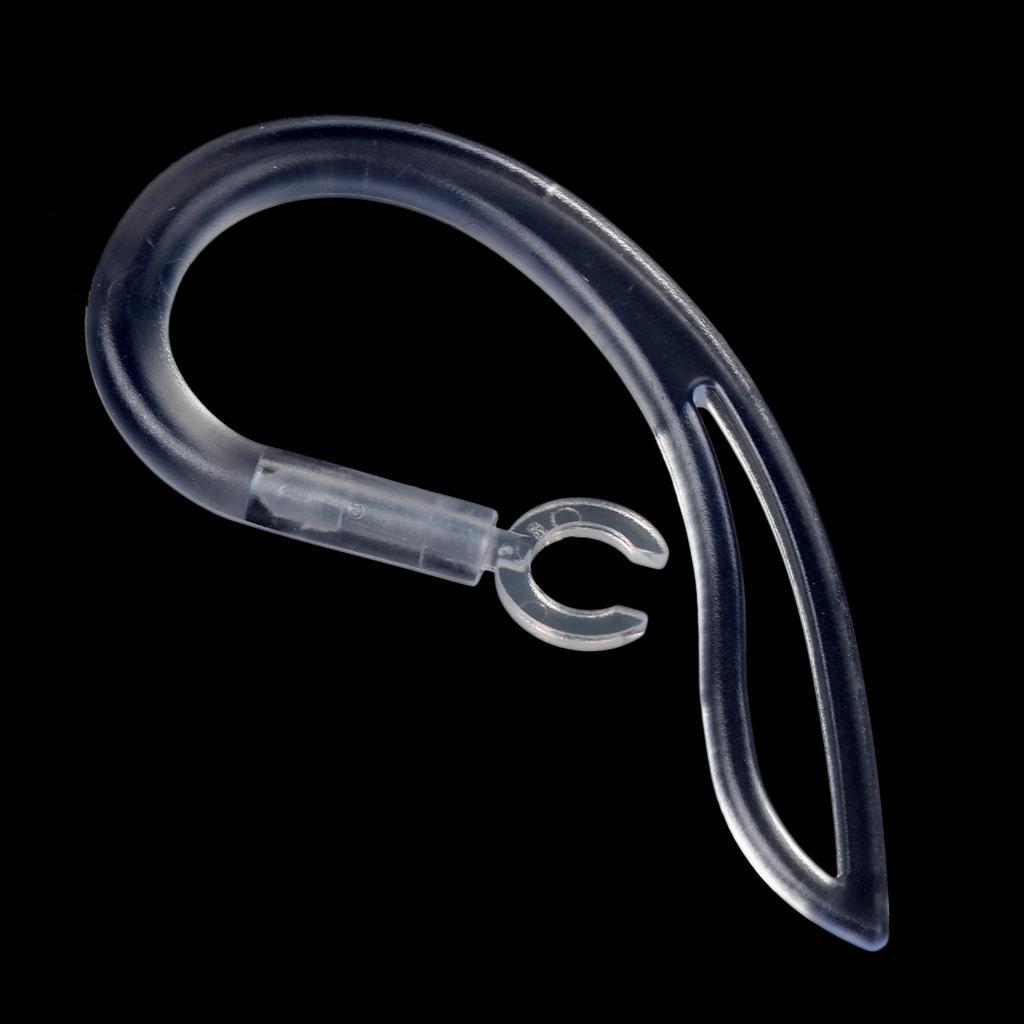 3 Pcs Earhook Ear Loop Clip For Universal Bluetooth Headset 5.0mm 6.0mm 7.0 mm (Clear)