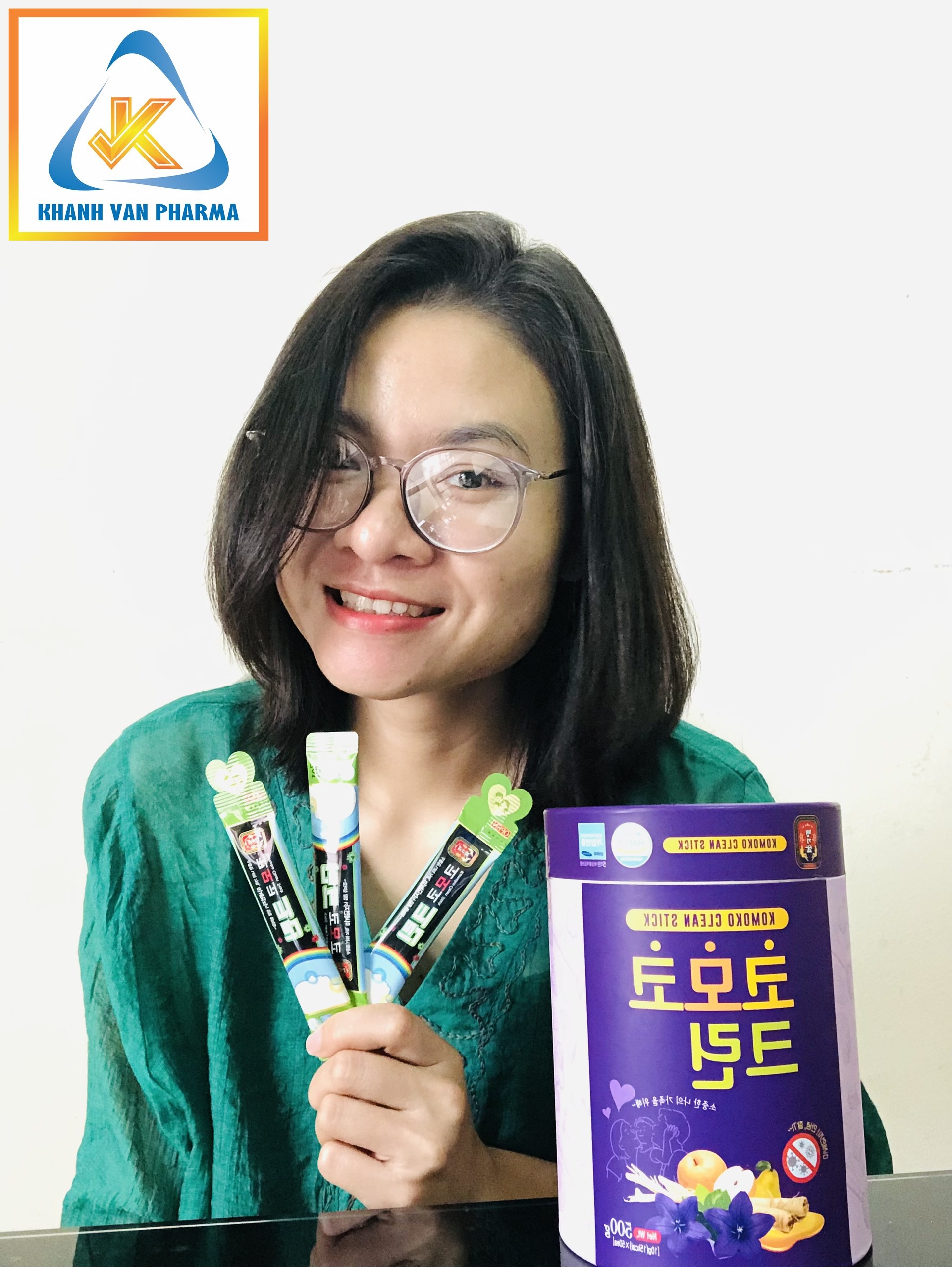 Nước Hồng Sâm Cát Cánh Komoko Hàn Quốc - Komoko Clean Stick - MYEONG KI SAM - Bảo vệ đường hô hấp - Hộp 50 gói x 10g - hàng nội địa, nhập khẩu chính ngạch