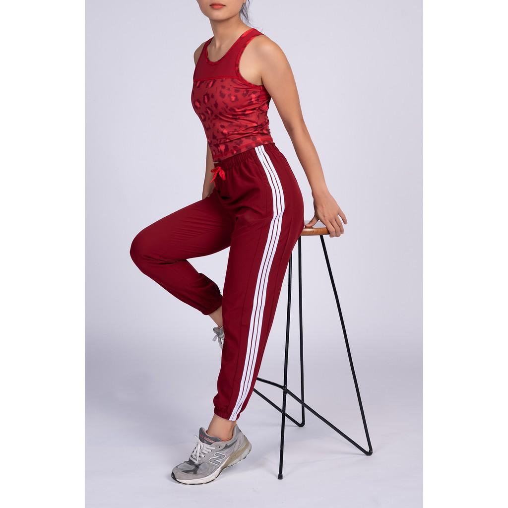 Quần Jogger Thể Thao 3 Sọc Nữ Tập Gym, Yoga, Aerobic