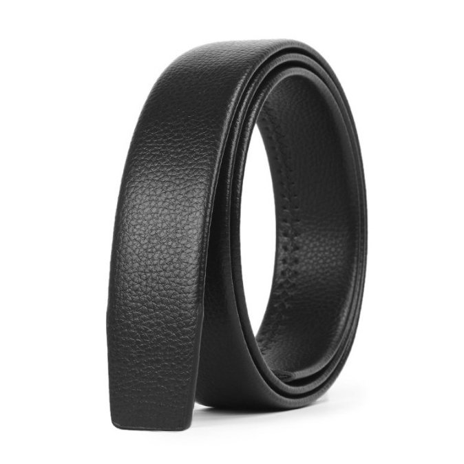 Dây thắt lưng nam dây nịt nam da bò Nutushop kích thước 3.5cm dây có răng cưa dùng cho khóa tự động