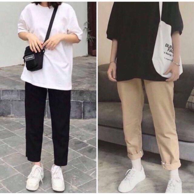 Quần baggy kaki - ẢNH THẬT