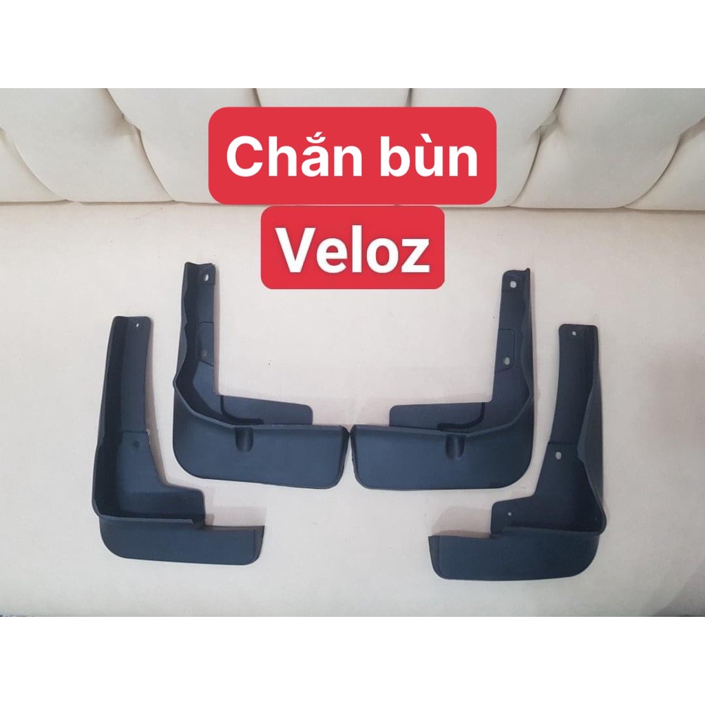 Chắn bùn bánh xe nhựa dẻo xe Toyota Veloz 2022, 2023 Bộ 4 chi tiết vừa khít form xe, kèm ốc vít