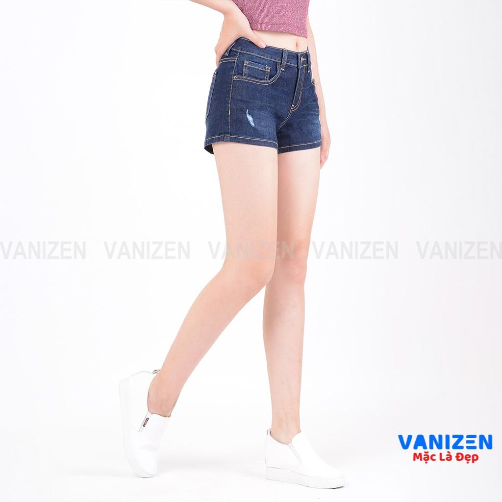 Quần short jean nữ ngắn đẹp lưng cao mã 426 VANIZEN