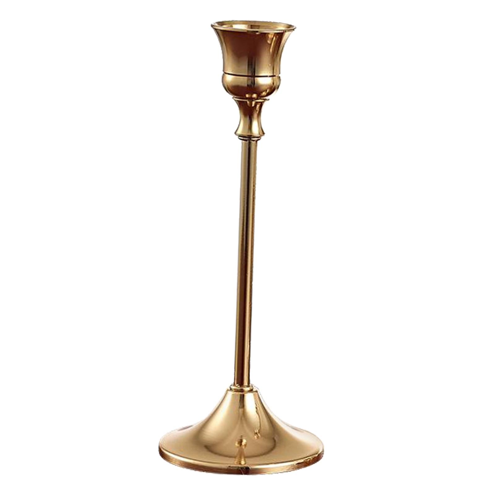 2x Candle Stand Candlestick Holders Gold Candle Holder Wedding Dinner Decor
