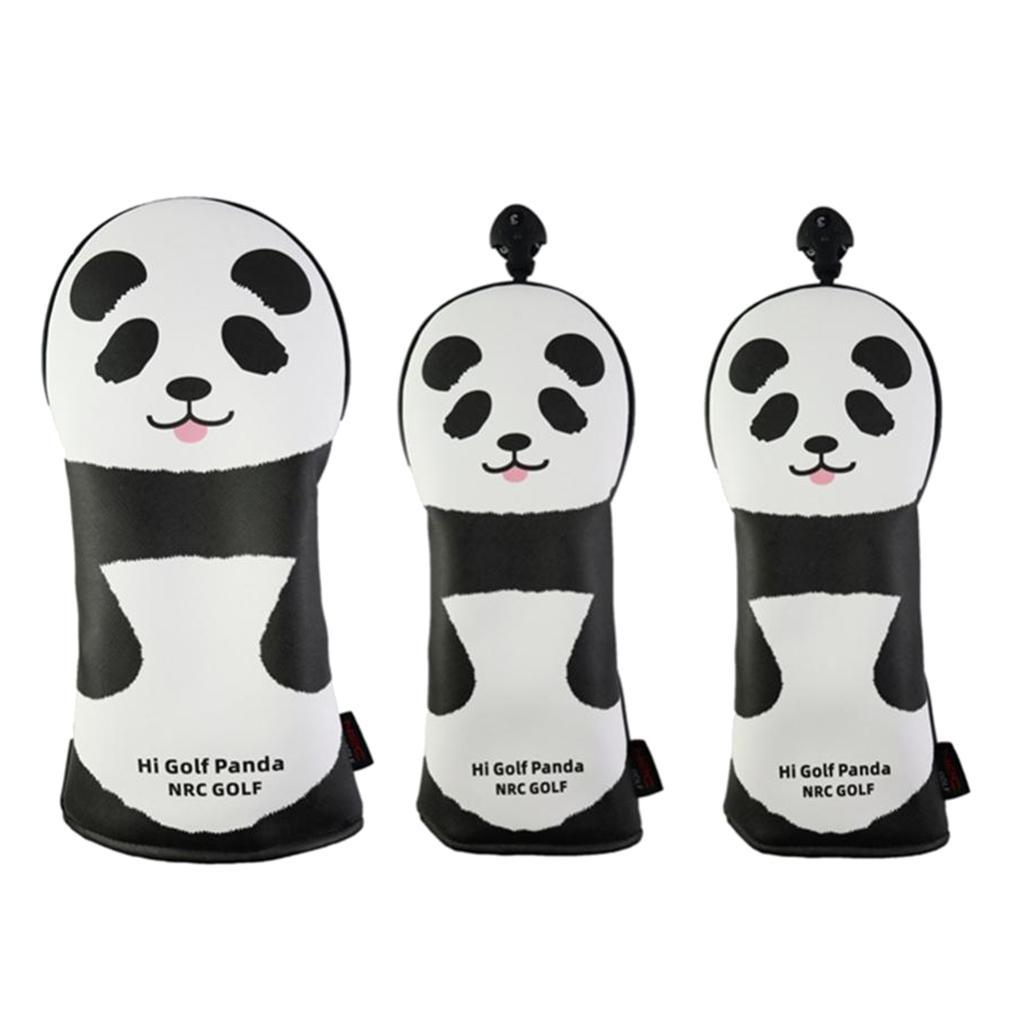 3pcs Wood Driver Headcover  Head Cover Protector Covers Accessories