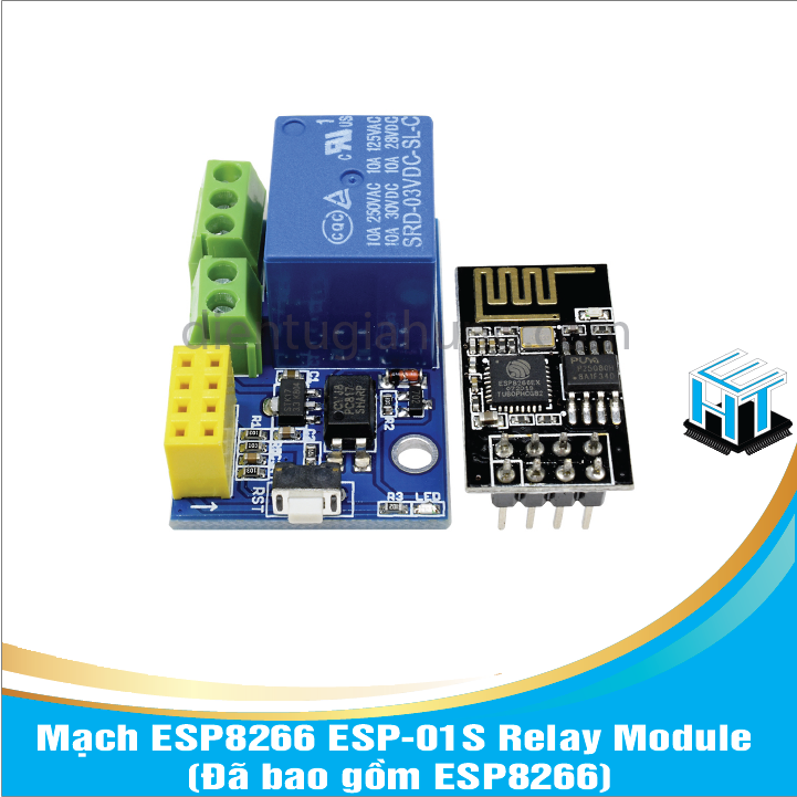 Mạch ESP8266 ESP-01S Relay Module (Đã bao gồm ESP8266)