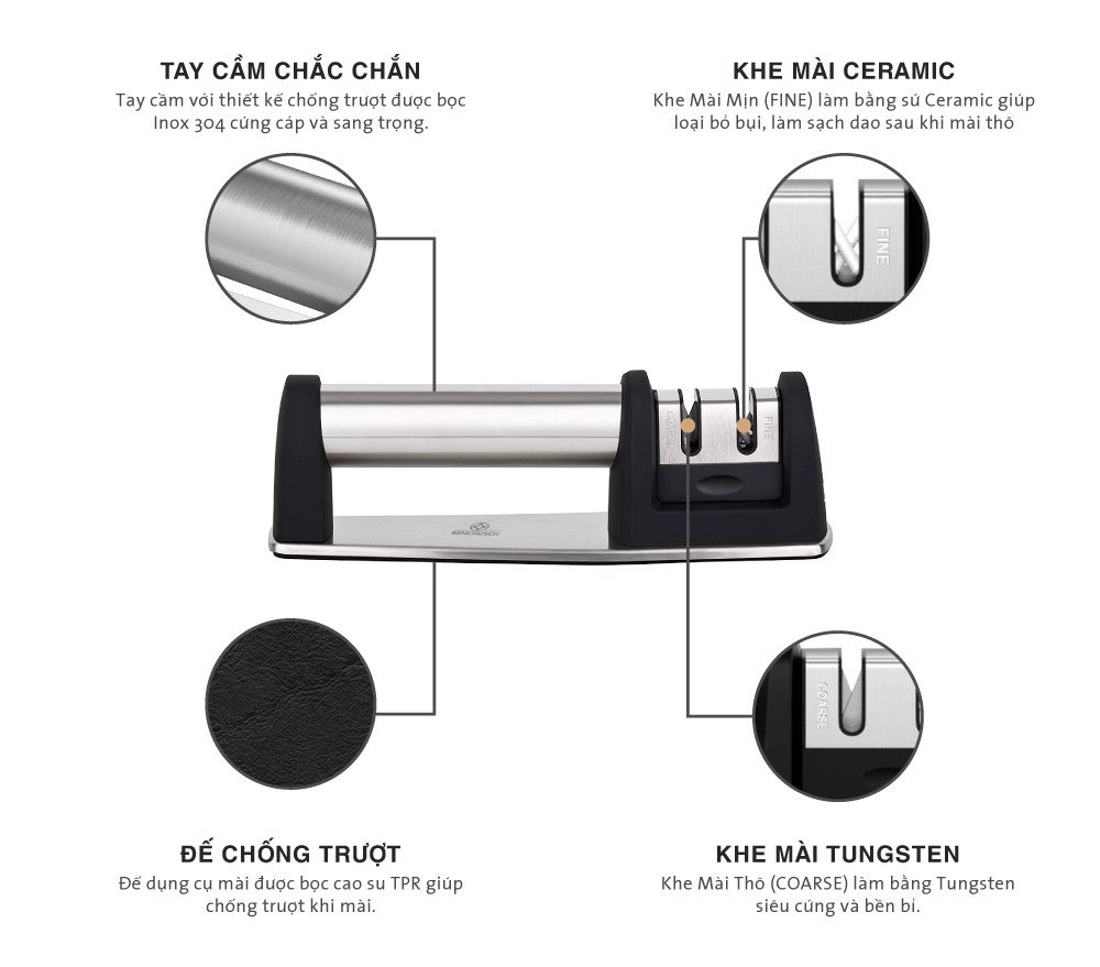 DỤNG CỤ MÀI DAO 2 KHE BENCHUSCH