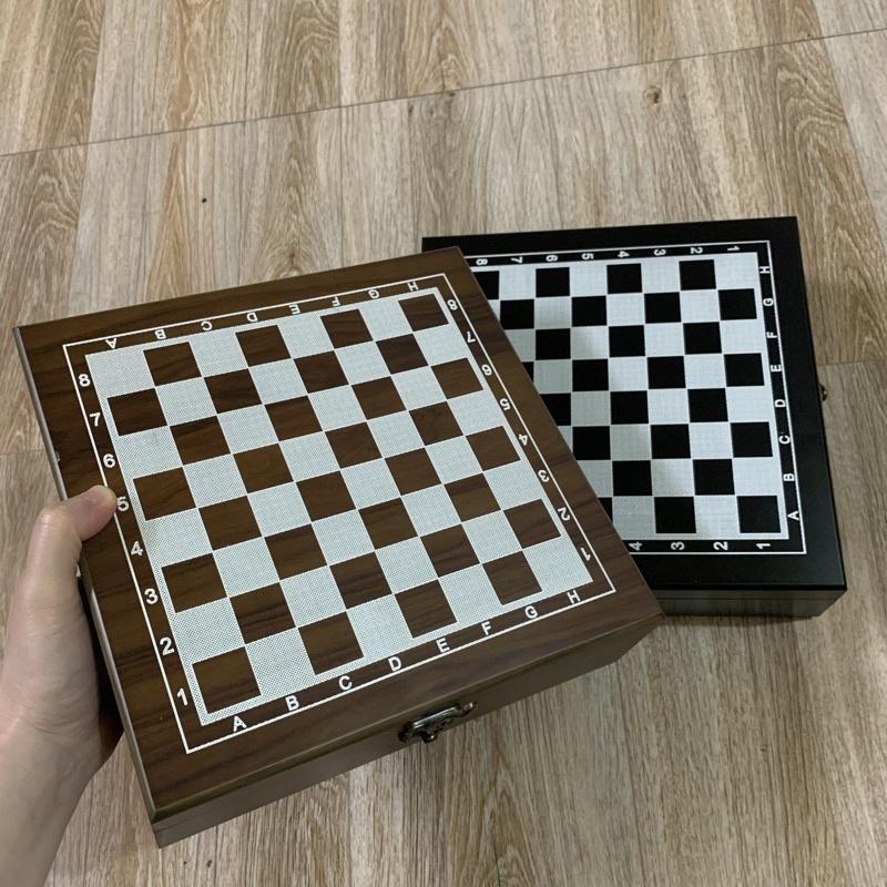 Bộ cờ vua bằng gỗ 4 in 1 size 24cm - Hình chụp thật