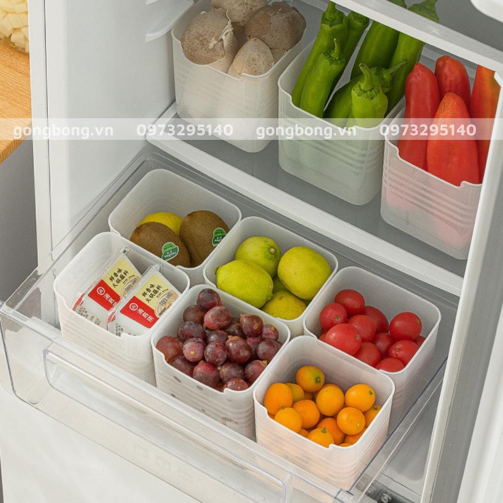 Hộp nhựa đựng thực phẩm đồ ăn rau củ để cánh cửa tủ lạnh đa năng tiện lợi cao cấp
