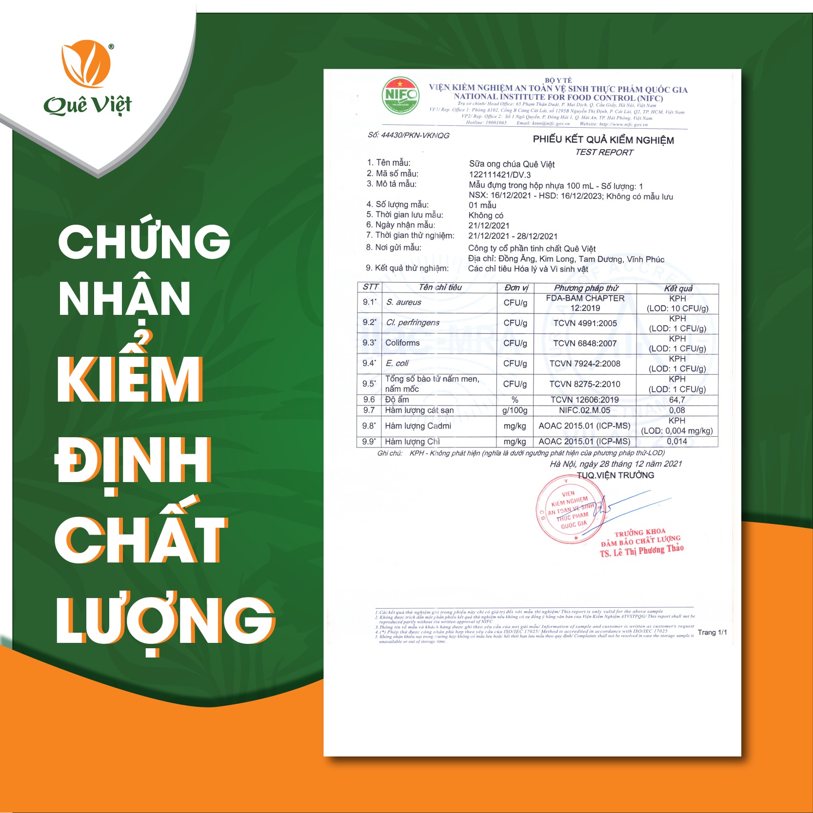 Sữa ong chúa Quê Việt bồi bổ cơ thể, tăng cường sức khoẻ