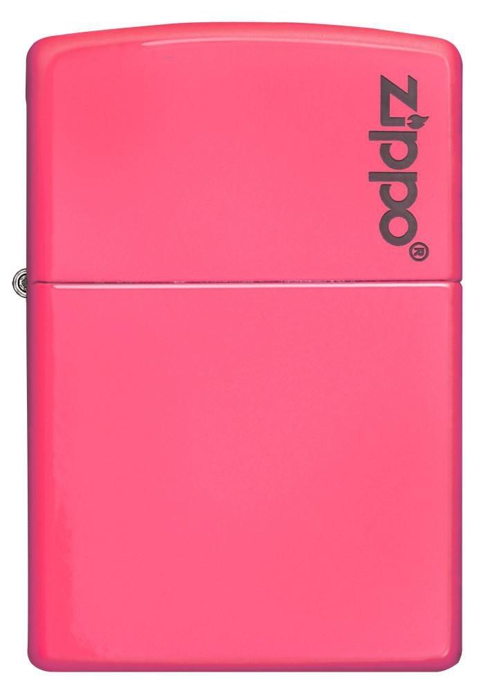 Bật Lửa Zippo Plain with Logo Neon Pink Matte 28886zl