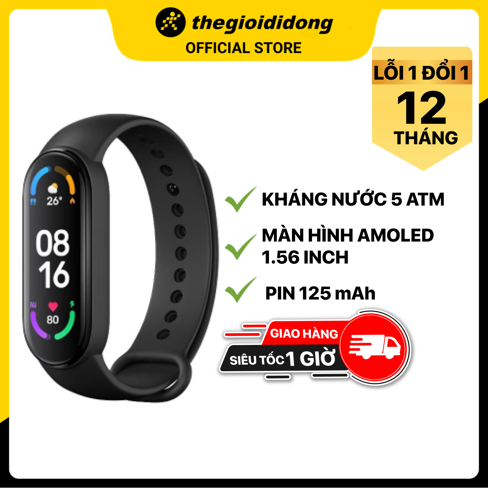 Vòng Đeo Tay Thông Minh Xiaomi Mi Band 6 - Hàng Chính Hãng