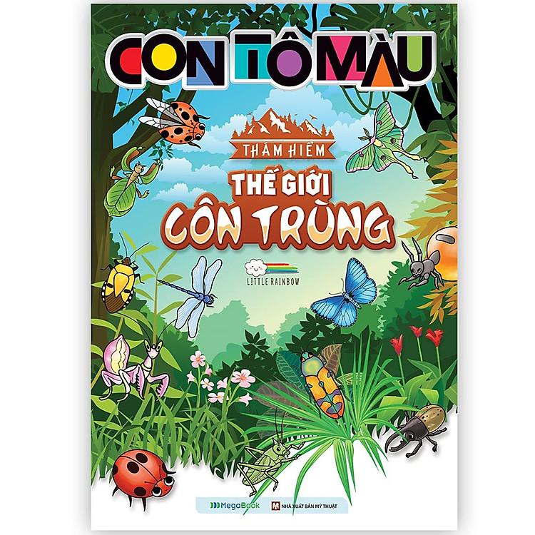 Sách Con tô màu - Thám Hiểm Thế Giới Khủng Long (24 Stickers)