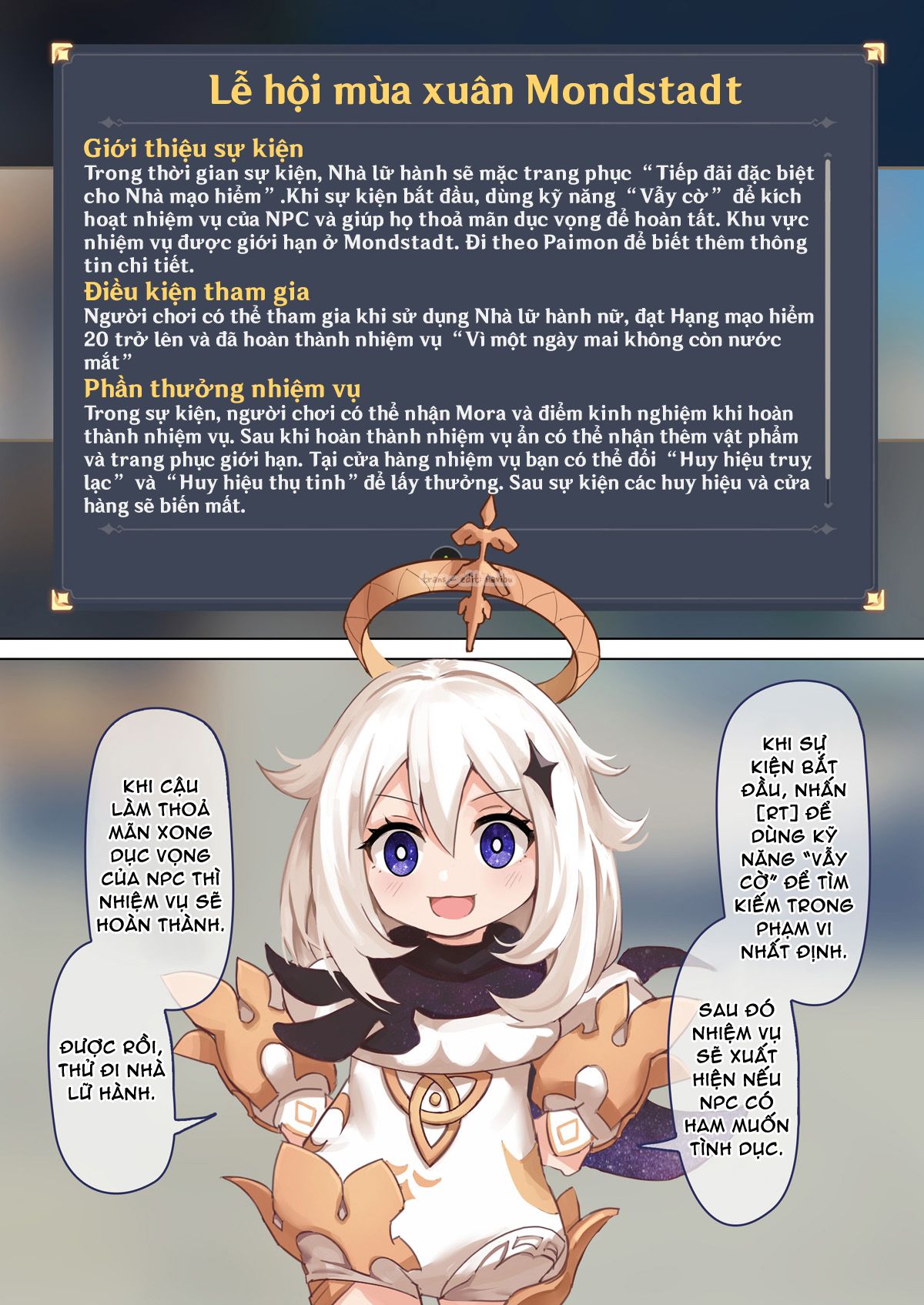 lễ hội mùa xuân mondstadt chapter 1 5