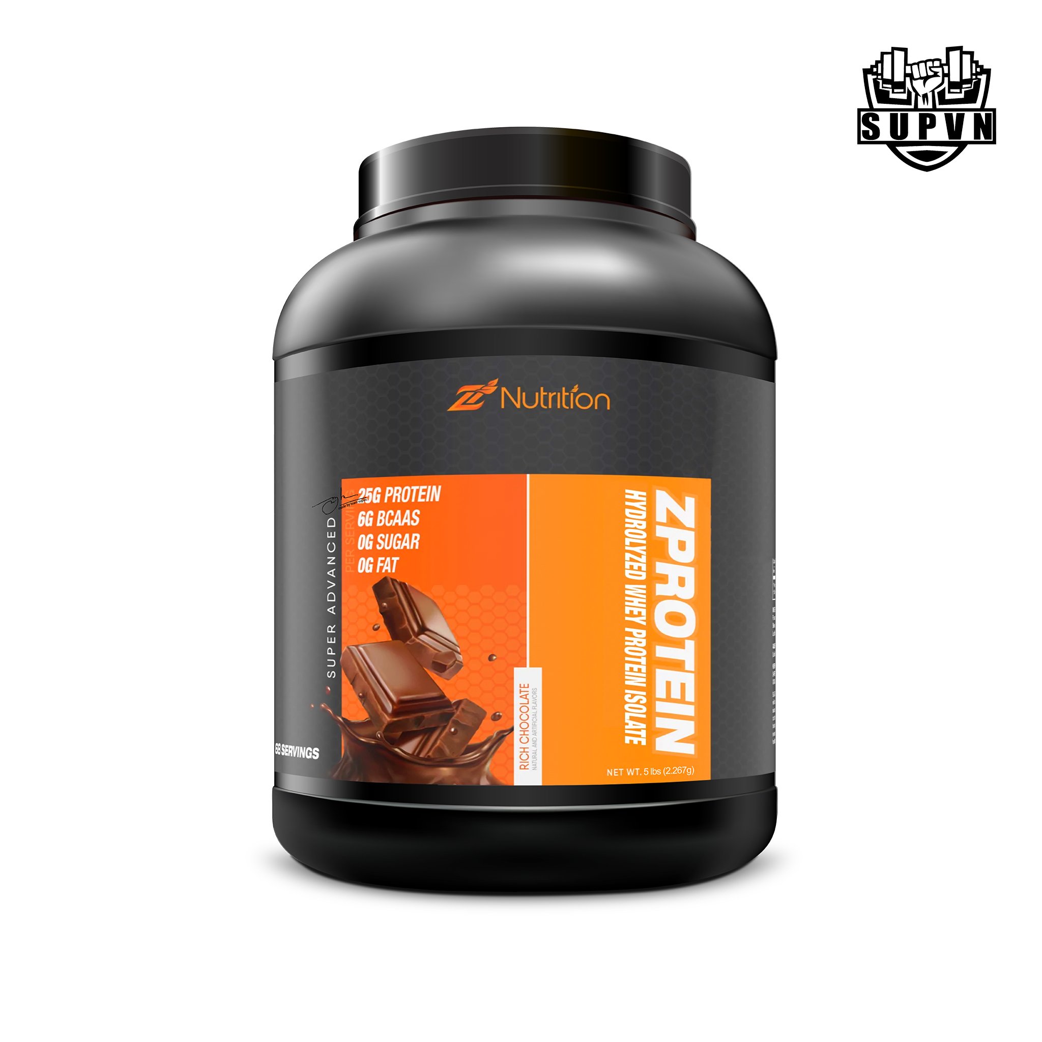 ZNutrition Zprotein Hydrolyzed Protein Isolate 5lbs (71 lần dùng + Tặng Bình Lắc Ngẫu Nhiên) - Sữa Whey Hydrolyzed Tăng Cơ Bắp Nhanh