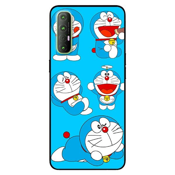 Ốp lưng dành cho Oppo Reno 3 Pro mẫu Mèo Do Ra Mon
