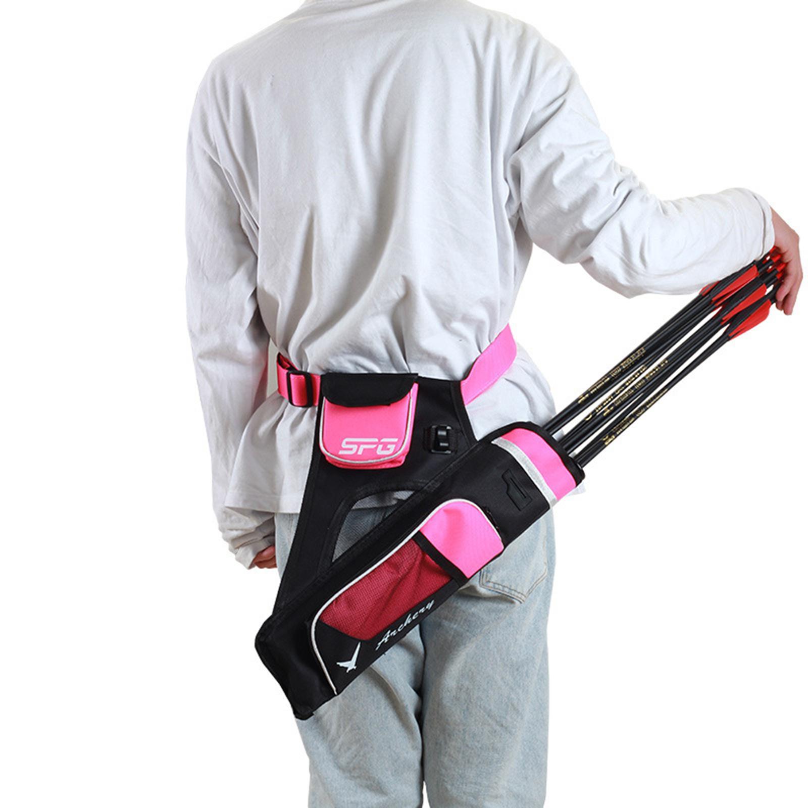 Arrow Quiver Waist-Carry Bag Oxford Fabric Hip Quiver for Recurve Compound Bow Hunting