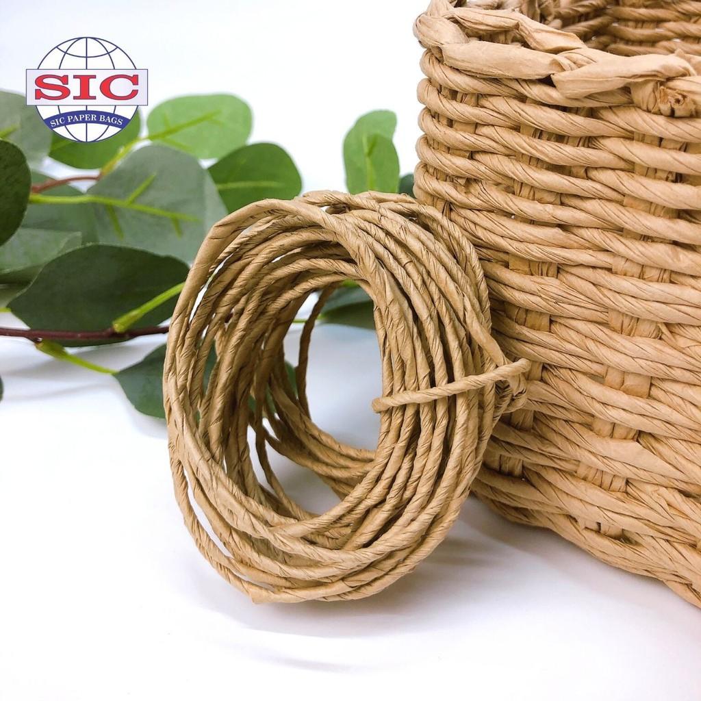 Dây giấy xoắn 2.5mm màu nâu Decor họa tiết văn phòng phẩm trang trí bưu thiếp thủ công mỹ nghệ