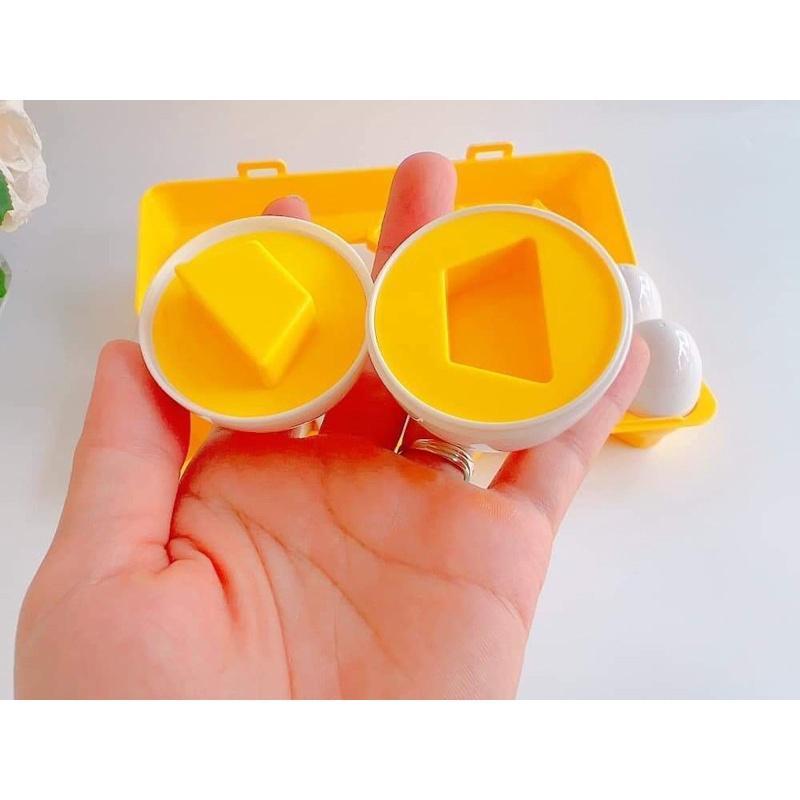 Trứng xoắn hình học Matching Egg giúp bé phát triển tư duy