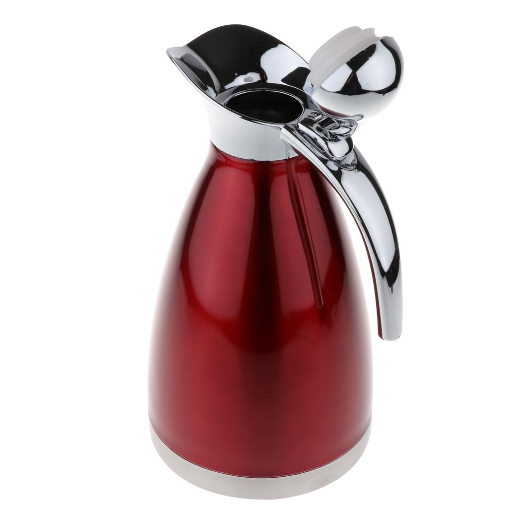 2Color 1.5L Stainless Vacuum Insulated Coffee Carafe Pour Over Coffee Kettle