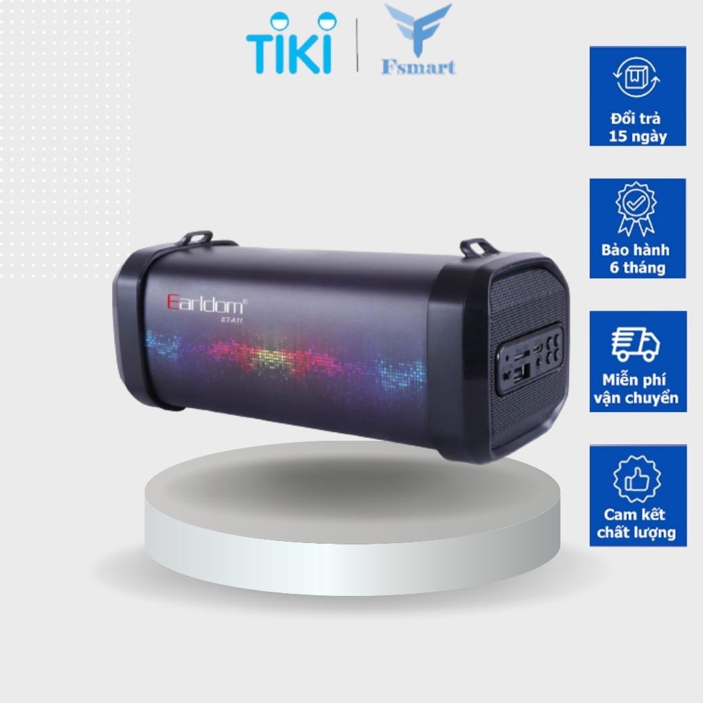 Loa bluetooth không dây Earldom ET-A10 với chất lượng âm thanh chân thực, âm bass sâu, âm treble trong trẻo, dung lượng pin trâu 1200 mAh – Hàng chính hãng