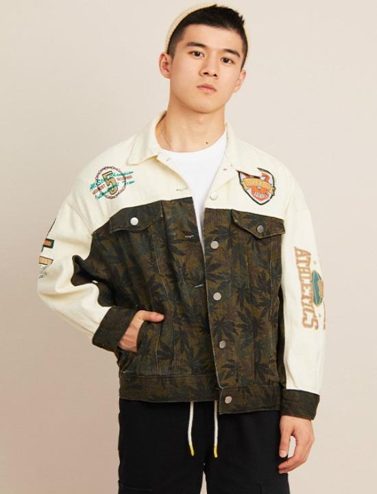 Áo khoác unisex phối màu lá phong Mã: NK1436