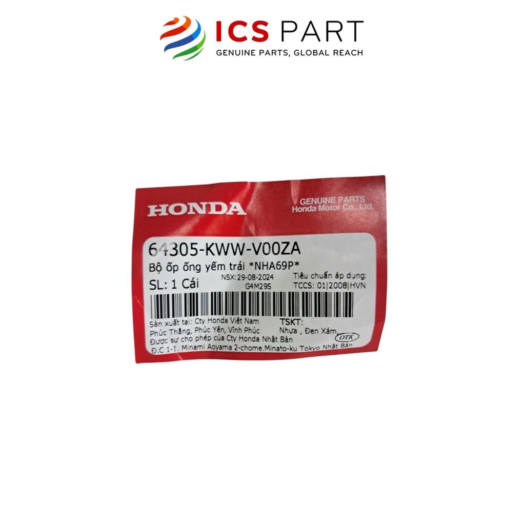 Bộ Ốp Ống Yếm Trái Nha69P Honda Wave Rsx Màu Đen (64305Kwwv00Za)