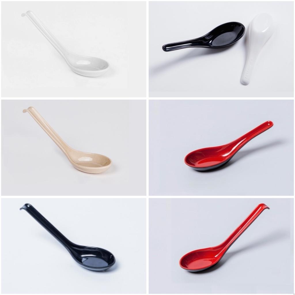 10 cái muỗng cơm cán ngắn/cán dài nhựa melamine
