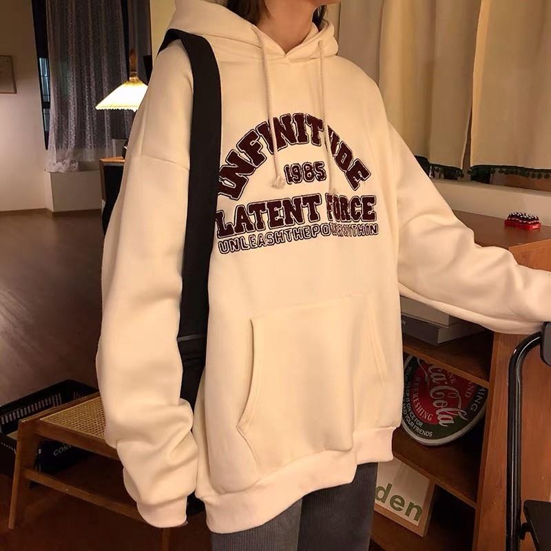 Áo khoác hoodie nữ nam unisex cặp đôi local brand hàn quốc ni ngoại cao cấp PREMIUM bông dày ulzzang INFINITUDE cute zip
