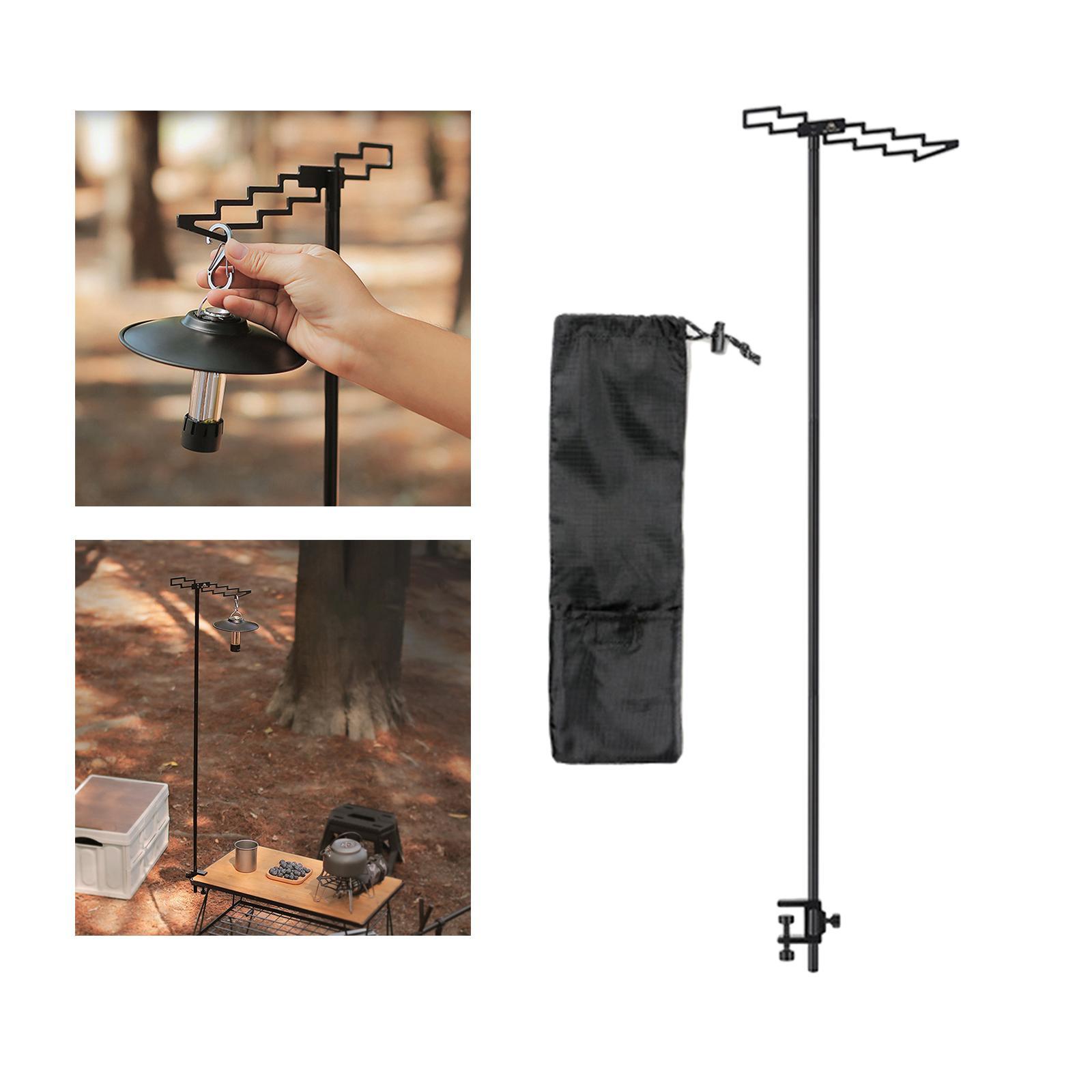 Camping Lantern Stand Holder Light Hanging Poles Hanger for BBQ Backpacking
