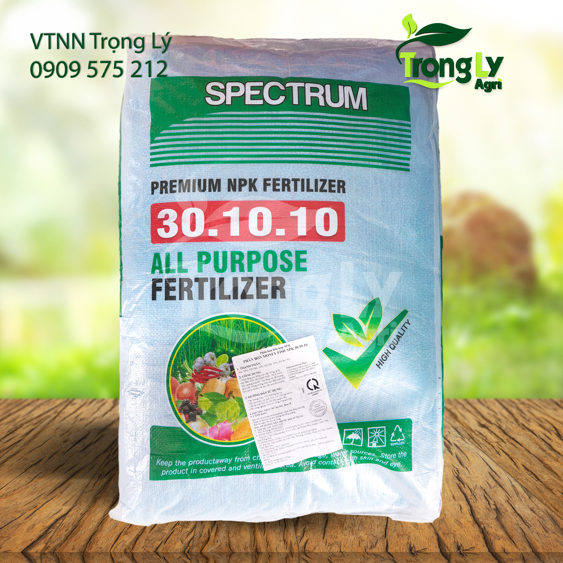 Phân bón Tháp cao NPK 30-10-10 TE (1kg) - Công nghệ USA - Nguyên liệu nhập khẩu