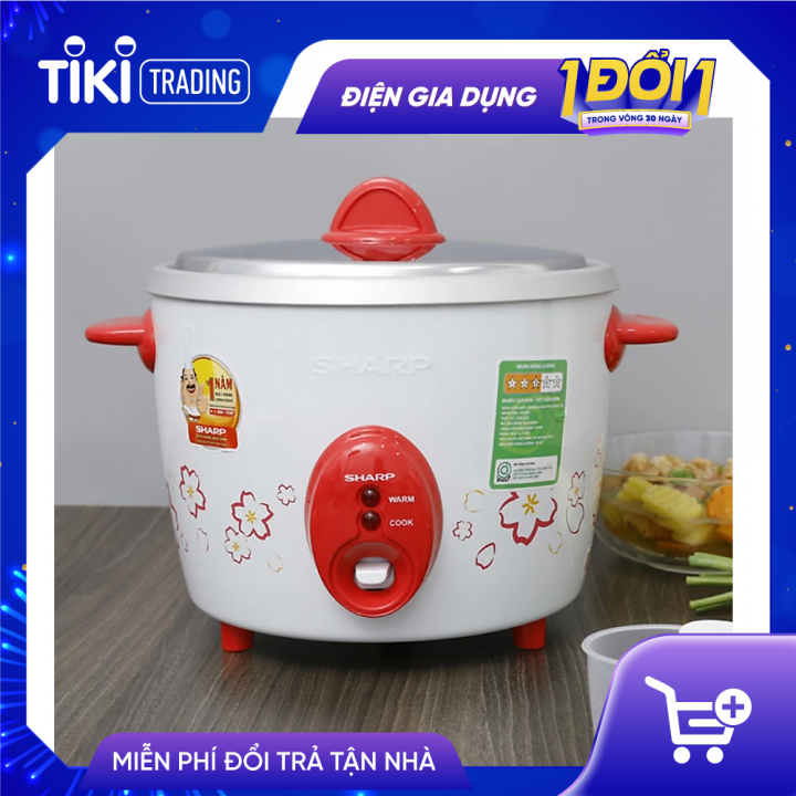 Nồi Cơm Điện Nắp Rời Sharp KSH-D22V - Màu Ngẫu Nhiên - Hàng chính hãng