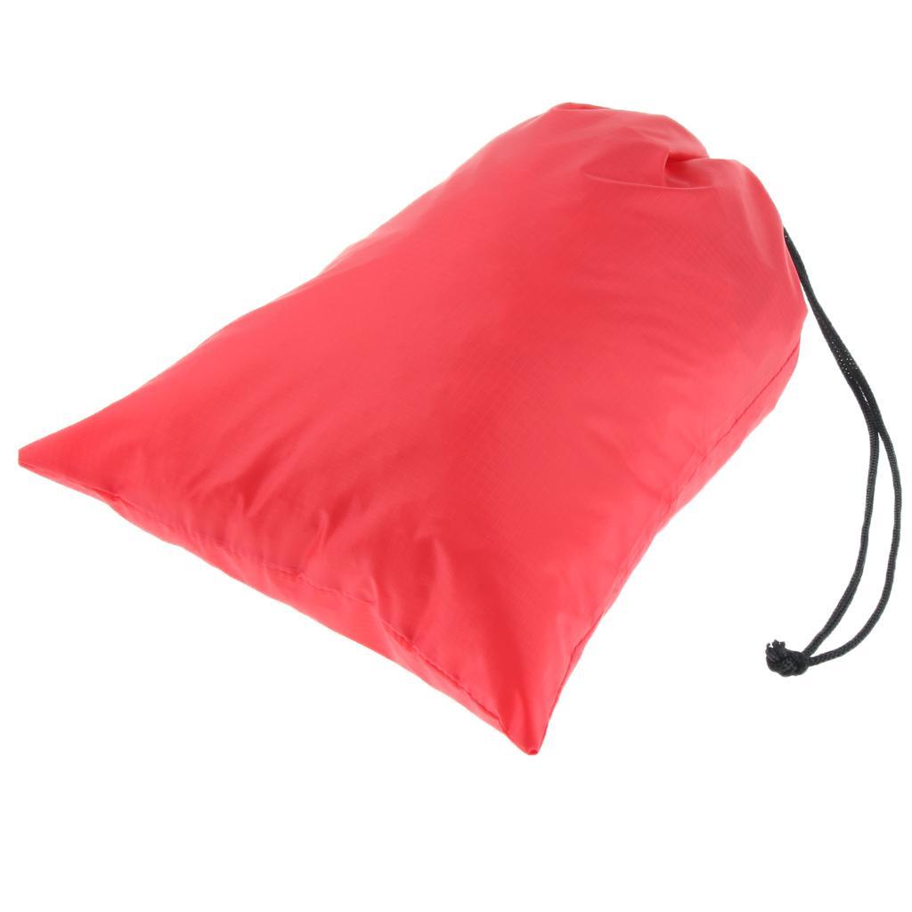 2 PiecesWaterproof Drawstring Storage Bag Stuff Bag for Clothes Shoes Red