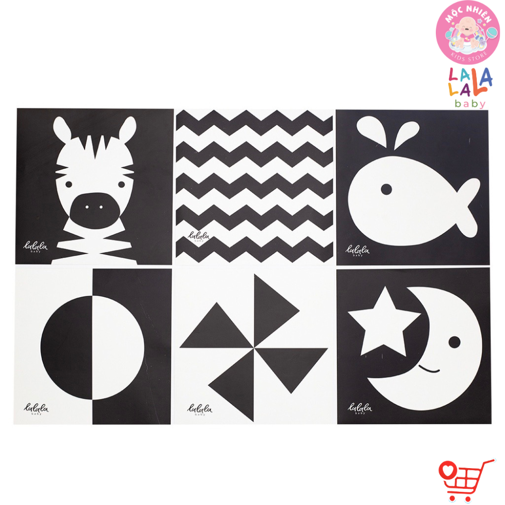 Bộ Thẻ Zigzag Kích Thích Thị Giác Trí Não Cho Trẻ Sơ Sinh - Lalala Baby