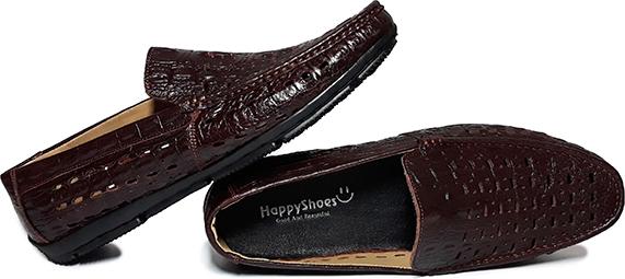 Giày Lười Nam Da Bò Thật Happyshoes HS25