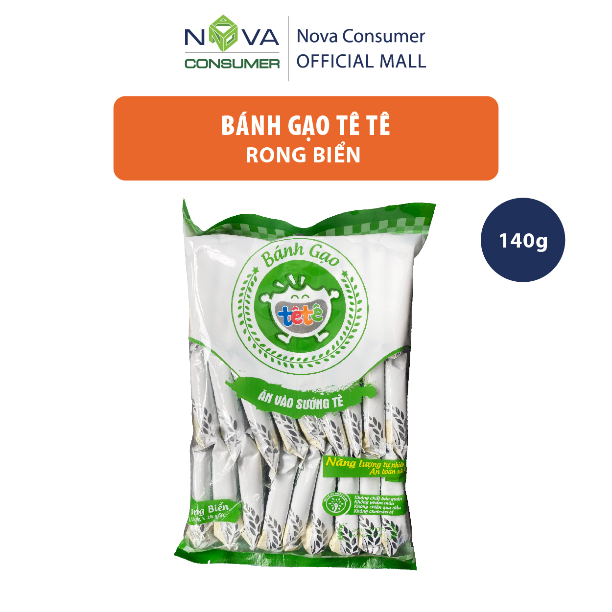 Bánh Gạo Nhật Tê Tê Rong Biển 140g