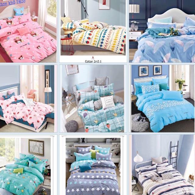 Drap lẻ cotton Hàn quốc không gối đủ size 1m đến 1m8x2m ĐƯỢC CHỌN MẪU