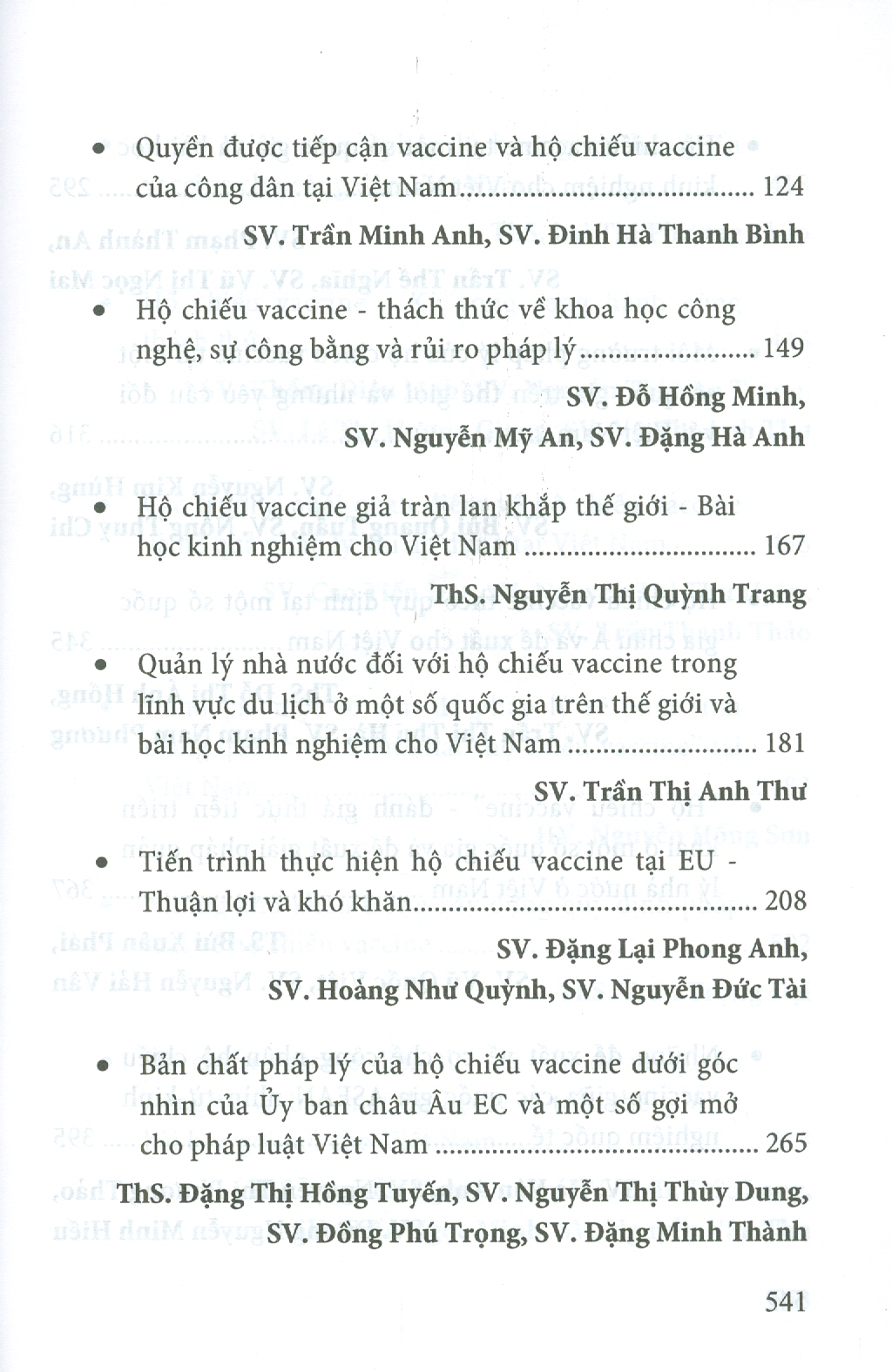 Một Số Vấn Pháp Lý Về Hộ Chiếu Vaccine (Sách chuyên khảo)