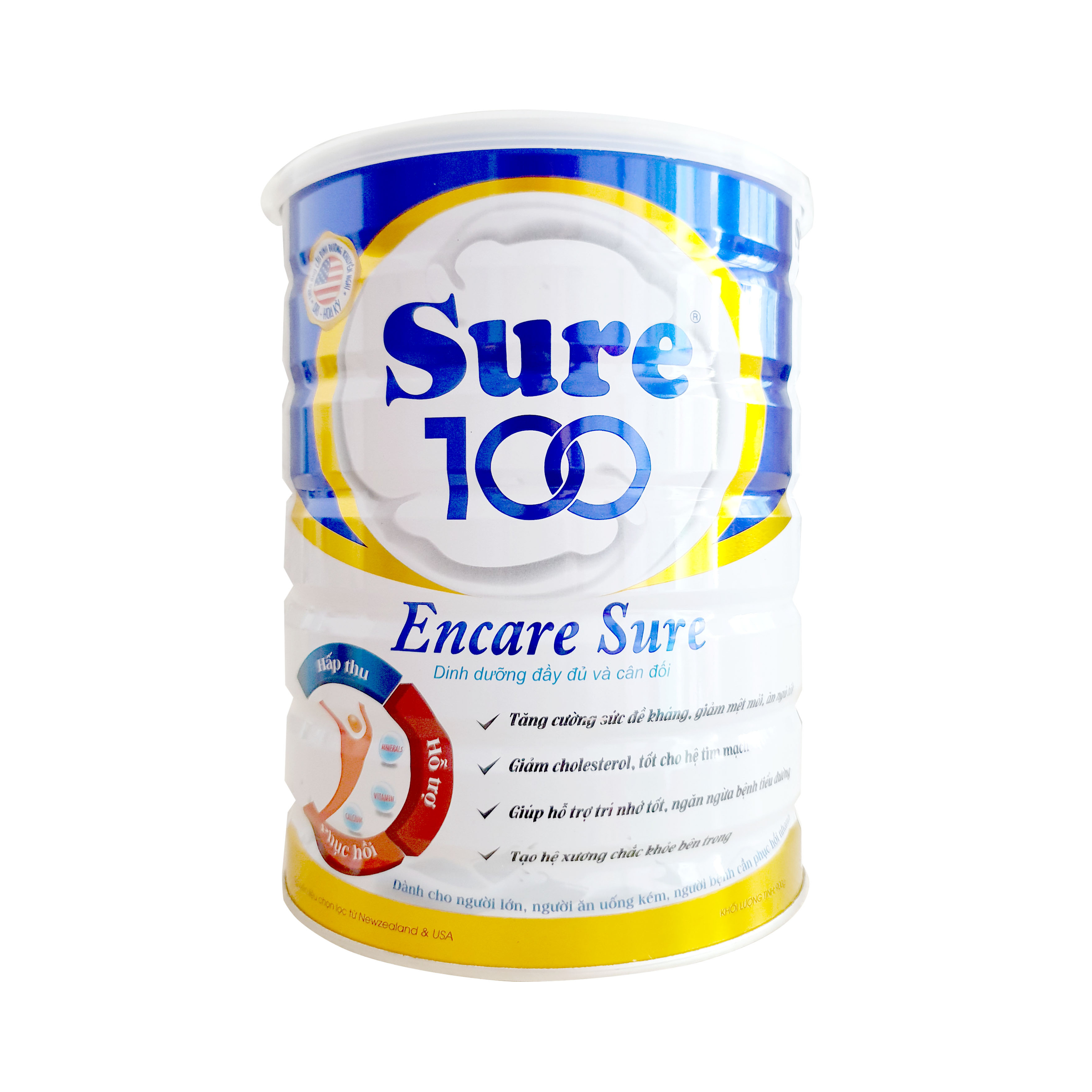 Sữa Sure 100 Care Sure (Phục hồi sức khỏe) 900g