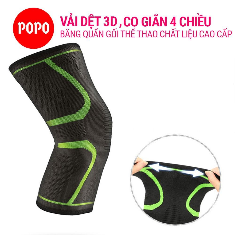 Băng quấn gối bảo vệ gối tránh chấn thương 1123 chất liệu vải dệt 3D co giãn 4 chiều, thoáng khí thấm hút mồ hôi POPO