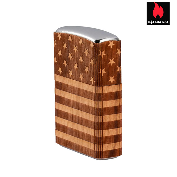 Bật Lửa Zippo 49332 – Zippo Woodchuck Usa American Flag Wrap