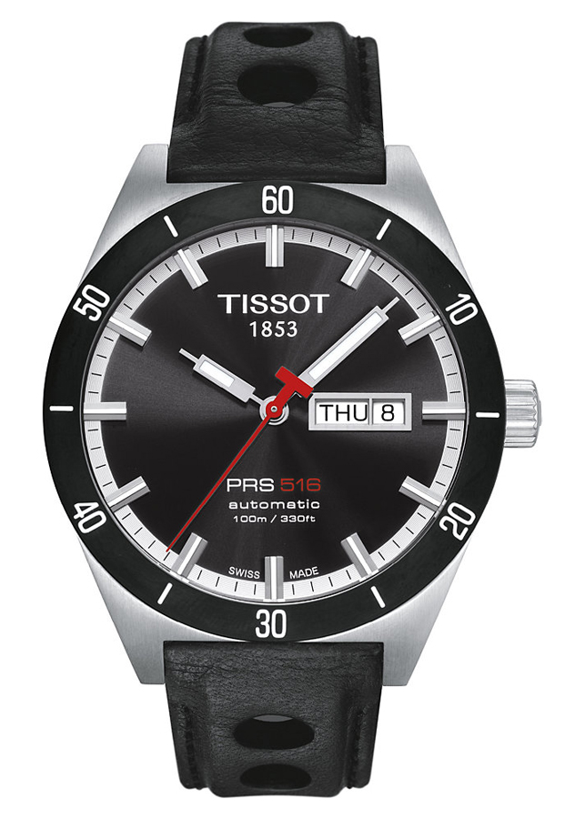 Đồng Hồ Nam Dây Da Tissot T044.430.26.051.00 (42mm) - Đen