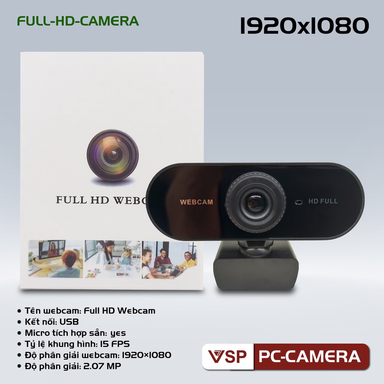 Webcam 1080p FULL HD ( Chính Hãng )