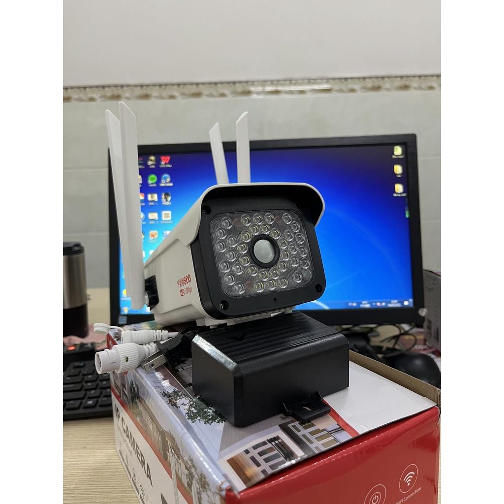 CAMERA WIFI YOOSEE NGOÀI TRỜI 4 RÂU 5M XOAY 355 ĐỘ ĐÀM, THOẠI 2 CHIỀU, BAN ĐÊM CÓ MÀU - Hàng nhập khẩu