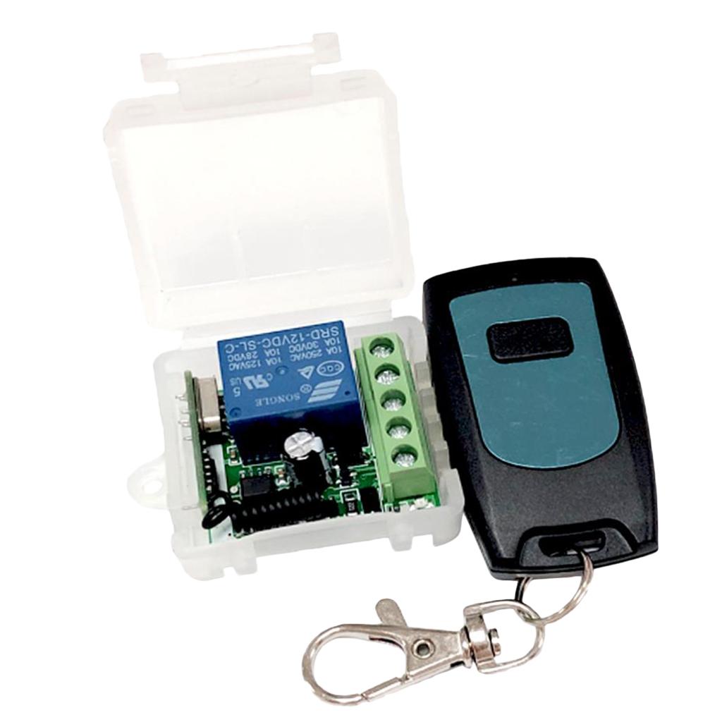 DC 12V 433M Wireless Remote Control Relay Switch Receiver Security System Garage Doors with Remote Control Kit
