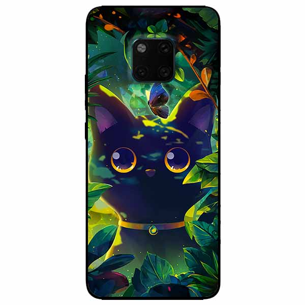 Ốp lưng dành cho Huawei Mate 20 Pro mẫu Mèo Đeo Lục Lạc
