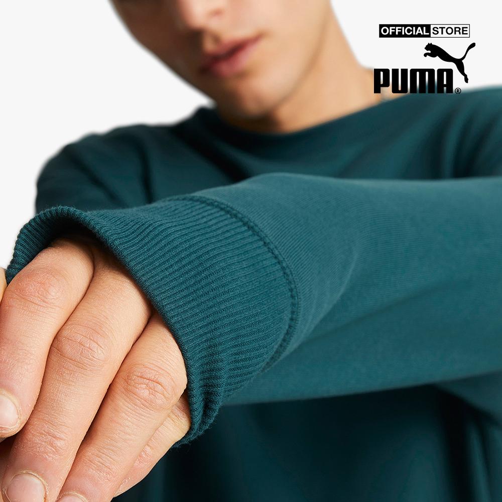 PUMA - Áo sweatshirt nam phom suông Classics Relaxed Crewneck 535599